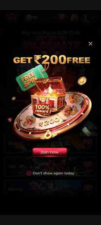 Rajwin App dashboard featuring slots and betting games